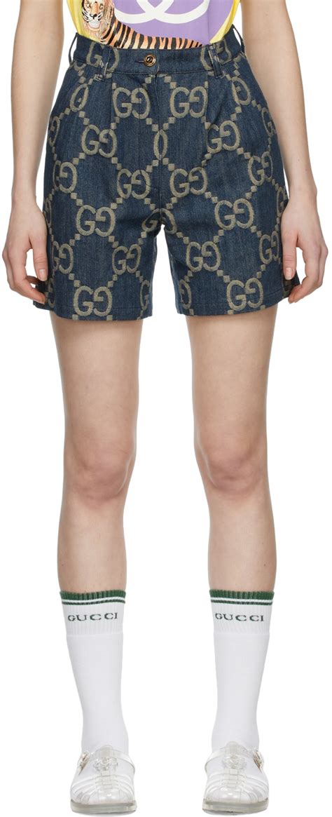 gucci shorts ssense|gucci denim shorts.